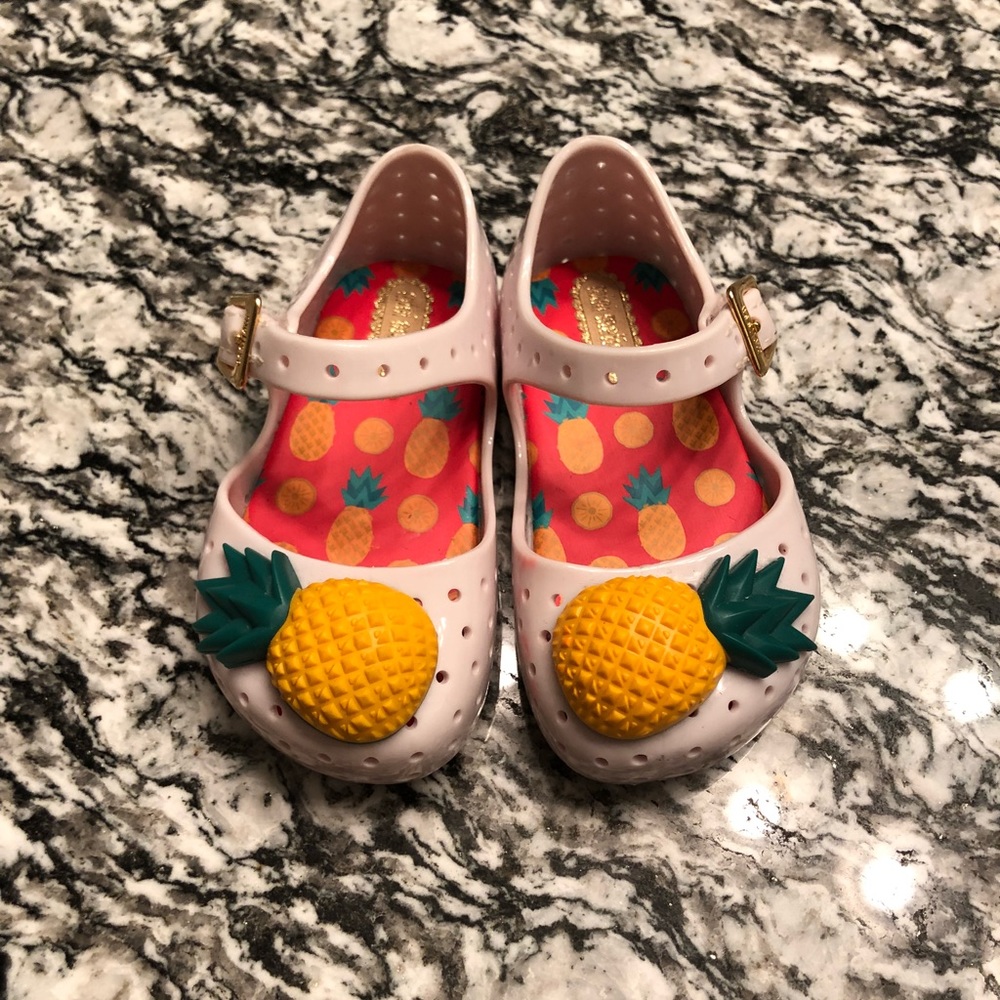 Brand New Mini Melissa Toddler Pineapple Shoes